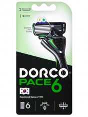 ДОРКО PACE 6  NEW (станок+2 кассеты) система с 6 лезвиями №1042296700
