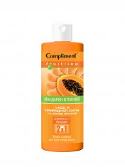 Compliment Fruit Line Шампунь и бальзам 2 в 1 Блеск и объем д/всех типов волос Мандарин и папайя /400 №1003066500