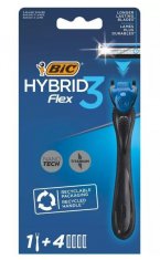 BIC Бритва Флекс 3 Гибрид + 4 кассеты №797727100