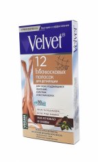 Velvet Восковые полоски д/депиляции д/плохо поддающихся удалению, коротких и жестких волос /12 №846561400