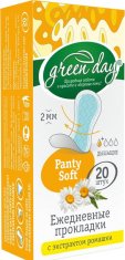 GREEN DAY Прокладки ежедневные гигиенические c экстрактом ромашки Panty Soft /20  №1029467600