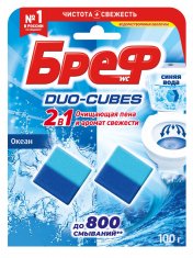 БРЕФ Дуо-кубс Чистящие кубики для сливного бачка /2*50 №1159681200