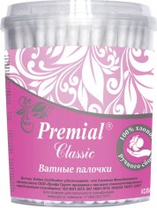 PREMIAL Ватные палочки Classic (цилиндр) /100 №668619700