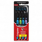 КОЛГЕЙТ Зубная щетка Super FLEXI Черная средняя 3+1  №845216600