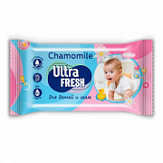 Ultra Fresh Baby Влажные салфетки /15 №986313500