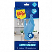 BIG City Перчатки нитриловые синие S /10 №1003120900