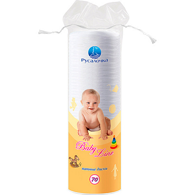 РУСАЛОЧКА Ватные диски ДЕТСКИЕ /70 №169391500