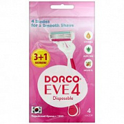 ДОРКО ЕVE SHAI Vanilla4 (3+1) Однораз. станок, плав. головка с 4 лезвиями, увл. полоса /4 №841149800
