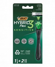 BIC Бритва  Флекс Сенс 3 Гибрид + 2 кассеты №991775400