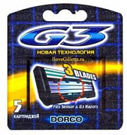 ДОРКО G3 Сменные кассеты с 3 лезвиями /5шт №283364600