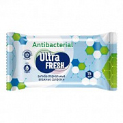 Ultra Fresh Premium Antibacterial Влажные салфеткис витаминами и экстрактами /15 №1101803700