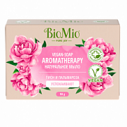 BioMio Bio-Soap Натуральное мыло Пион и пальмароза /90 №1022529300
