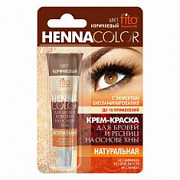 ФК Henna color Стойкая крем-краска д/бровей и ресниц цвет коричневый туба /5 №629912800