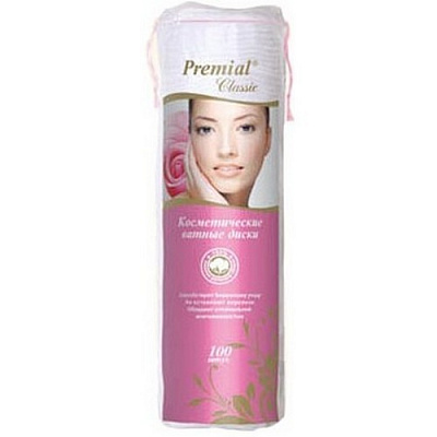 PREMIAL Ватные диски Косметические Classic /100 №668673600
