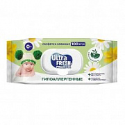 Ultra Fresh Baby Влажные салфетки Фитолиния /100 №1101795800