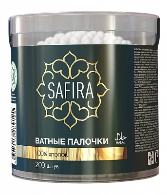 SAFIRA Ватные палочки (цилиндр) /200 №1102991800