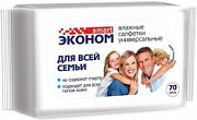 Эконом smart влажные салфетки д/всей семьи /70  №748814500