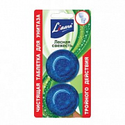 ЛИААРА Чист. табл. д/унитаза  Лесная  свежесть /2*50г №139718800