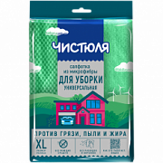 ЧИСТЮЛЯ Салфетка из микрофибры универсальная /35*40 №76838800