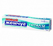 НК НОВЫЙ ЖЕМЧУГ зубная паста Тотал 12 + нежное отбеливание /100 №550627300