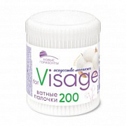 НОВЫЕ ГОРИЗОНТЫ Ватные палочки for Visage круг.уп /200 №1101748000
