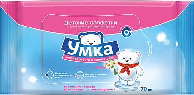 УМКА Салфетки влажные детские /70 №839526800
