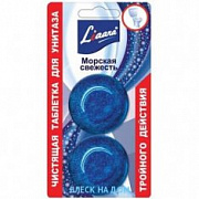 ЛИААРА Чист. табл. д/унитаза  Морская свежесть /2*50г №139719600